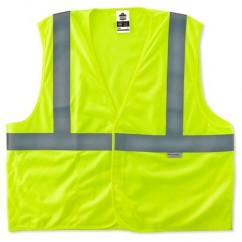 8255HL L/XL LIME TREATED POLY VEST - Benchmark Tooling