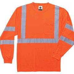 8391 5 XL Orange Long Sleeve T-Shirt Type R Class 3 - Benchmark Tooling