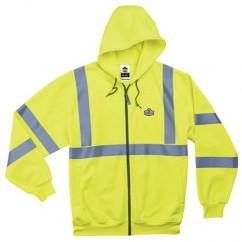 8392 S LIME ZIPPER HOODED SWEATSHIRT - Benchmark Tooling