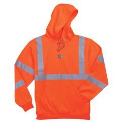 8393 L ORANGE HOODED SWEATSHIRT - Benchmark Tooling