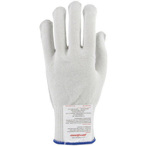 ‎22-770L Gloves Made w/Dyneema - Silica Fiber with Dyneema and a Polyester Cover - Heavy Weight - Wht - Exact Industrial Supply