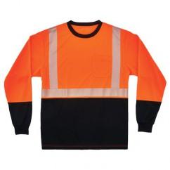 8281BK 5XL ORG/BLK LG SLV T-SHIRT - Benchmark Tooling