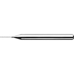 2.6 mm Dia. × 3 mm Shank × 10.2 mm Flute Length × 38 mm OAL, Standard, 130°, AlTiN, 2 Flute, Straight / Cylindrical Solid Carbide Drill - Exact Industrial Supply
