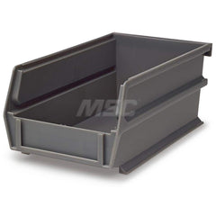 Plastic Hang, Stack & Nest Bin: Gray 12 lb Capacity