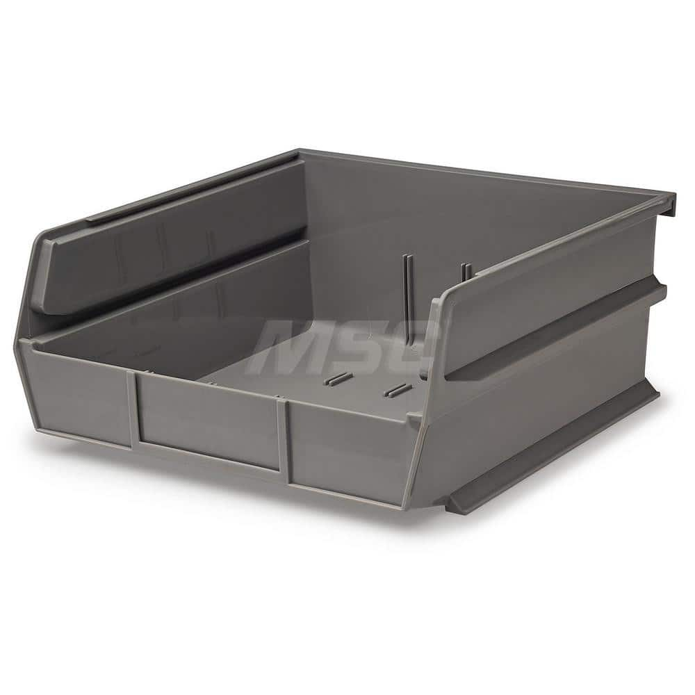 Plastic Hang, Stack & Nest Bin: Gray 55 lb Capacity