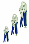 3 Piece - Curve Jaw Cushion Grip Locking Plier Set - Benchmark Tooling