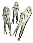 3 Piece - Curved Jaw Locking Plier Set - Benchmark Tooling