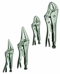 4 Piece - Curved & Straight Jaw Locking Plier Set - Benchmark Tooling