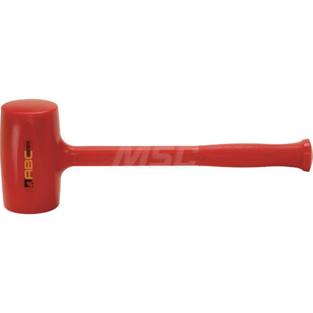 3.3 lb Polyurethane Dead Blow Hammer, Non-Sparking, Non-Marring 2-3/4 ™ Face Diam, 5-3/8″ Head Length, 15-1/4 ™ OAL, 12-1/2 ™ Steel Reinforced Polyurethane Handle, Double Faced 2-3/4″ Face Diam, 5-3/8″ Head Length, 15-1/4″ OAL, 12-1/2″ Steel-Reinforced Po