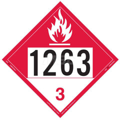 DOT Placards & Holders; Type: Placard; Legend: Combustible; Legend: Combustible; Material: Vinyl; Message or Graphic: Combustible; Legend Color: Red; Material: Vinyl; Compliance Specifications: DOT 49 CFR 172.519; Placard Coating: UV; Language: English; L