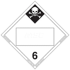 DOT Placards & Holders; Type: Placard; Legend: Inhalation Hazard; Legend: Inhalation Hazard; Material: Vinyl; Message or Graphic: Inhalation Hazard; Legend Color: Black; Material: Vinyl; Compliance Specifications: DOT 49 CFR 172.519; Placard Coating: UV;