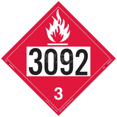 DOT Placards & Holders; Type: Placard; Legend: Flammable Liquid; Legend: Flammable Liquid; Material: Vinyl; Message or Graphic: Flammable Liquid; Legend Color: Red; Material: Vinyl; Compliance Specifications: DOT 49 CFR 172.519; Placard Coating: UV; Langu