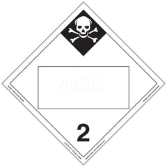 DOT Placards & Holders; Type: Placard; Legend: Inhalation Hazard; Legend: Inhalation Hazard; Material: Vinyl; Message or Graphic: Inhalation Hazard; Legend Color: Black; Material: Vinyl; Compliance Specifications: DOT 49 CFR 172.519; Placard Coating: UV;