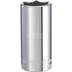 Hand Socket: 3/8″ Drive, 7/8″ Socket, 6-Point Chrome-Plated & Polished