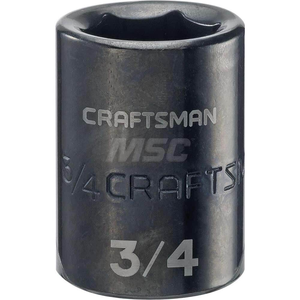 Impact Socket: 1/2″ Drive 6-Point, Black Oxide