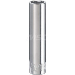 Hand Socket: 1/4″ Drive, 5/16″ Socket, 6-Point Chrome-Plated & Polished