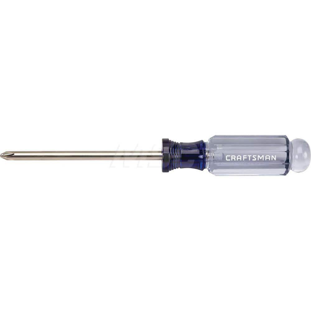 Phillips Screwdrivers; Tool Type: Screwdriver; Handle Style/Material: Acetate; Phillips Point Size: #2; Blade Length (Inch): 4; Overall Length Range: 3″ - 4.9″; Overall Length (Inch): 3-1/2; Overall Length (Inch): 3-1/2; Tip Type: Phillips ™