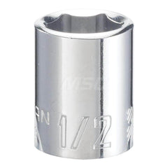 Hand Socket: 3/8″ Drive, 1/2″ Socket, 6-Point Chrome-Plated & Polished