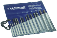 14 Piece-Range Metric Over / Under 4-12mm-HSS-Bright Straight Shank/Straight Flute-Plastic Pouch Chucking Reamers - Benchmark Tooling