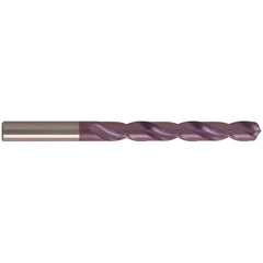 3 mm Dia. × 3 mm Shank × 33 mm Flute Length × 61 mm OAL, Jobber, 118°, nano-FIREX, 2 Flute, External Coolant, Round Solid Carbide Drill