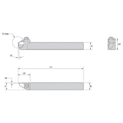 WMT LH Toolholder .500 x .500 Seat 2 - Exact Industrial Supply