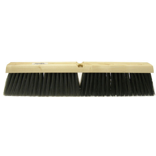 24″ - Black Medium Sweeping Broom Without Handle - Benchmark Tooling