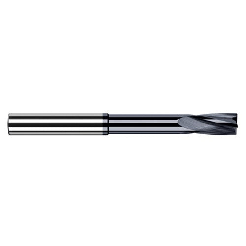 0.1094″ (7/64″) Cutter Diameter × 0.3750″ (3/8″) Flute Length × 0.8750″ (7/8″) Reach Carbide Flat Bottom Counterbore, 4 Flutes, AlTiN Coated