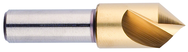 1/2" Size-1/4 Shank-82°-HSS Single Flute Countersink - Benchmark Tooling