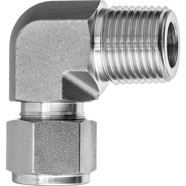 Value Collection - Metal Compression Tube Fittings Type: Male Elbow End Connections: Comp x MNPT - Benchmark Tooling