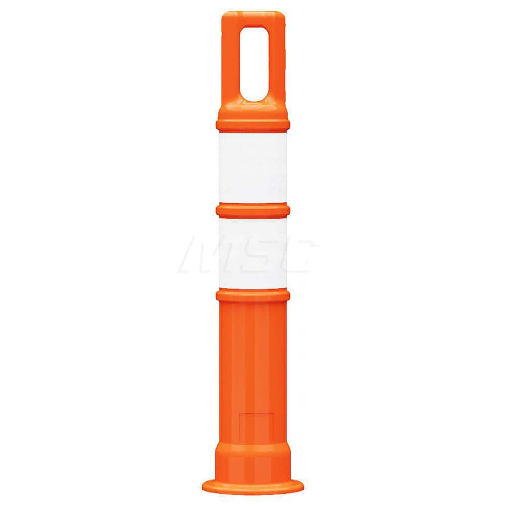 Traffic Barrels, Delineators & Posts; Type: Handle Top Delineator; Material: LDPE; Reflective: Yes; Base Needed: Yes; Height (Inch): 28; Width (Inch): 4-1/2; Additional Information: Sub Brand: Watchtower ™; Sheeting Grade: Diamond; Stripe Color: White; Di