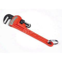 Tethered Pipe Wrench: 8″ OAL, Cast Iron 1″ Max Pipe Capacity