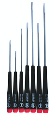 7 Piece - Precision Slotted & Phillips Screwdriver Set - #26092 - Includes: Slotted 2.5 - 4.0mm & Phillips Screwdriver #0 x 75 - Benchmark Tooling