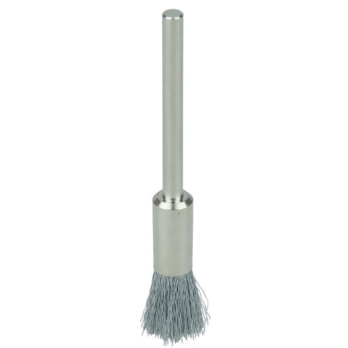 3/16″ Miniature Wire End Brush, .003″ Steel Fill, 3/32″ Stem - Benchmark Tooling