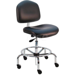 Task Chair: Vinyl, Black