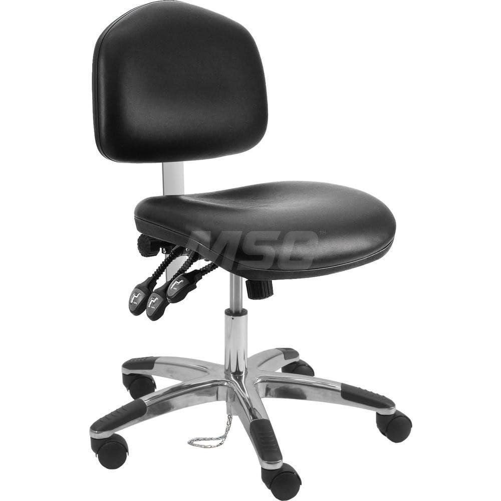 Task Chair: Vinyl, Black