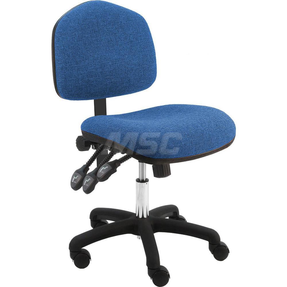 Task Chair: Fabric, Blue