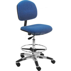 Task Chair: Fabric, Blue