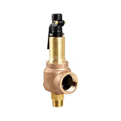 1/2 Mnpt X 3/4 Fnpt Series 740-Dc Asme Section Viii Safety Valve With (D) Orifice, Metal Seat, Open Lever, For Air/Gas Service Set 15 Psi