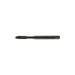 Spiral Point Tap: Metric, 3 Flutes, 3 to 5, 2B, Vanadium High Speed Steel, TiAln Finish 0.591″ Thread Length, 2.5″ OAL, Right Hand, D5, Series ZELX SS