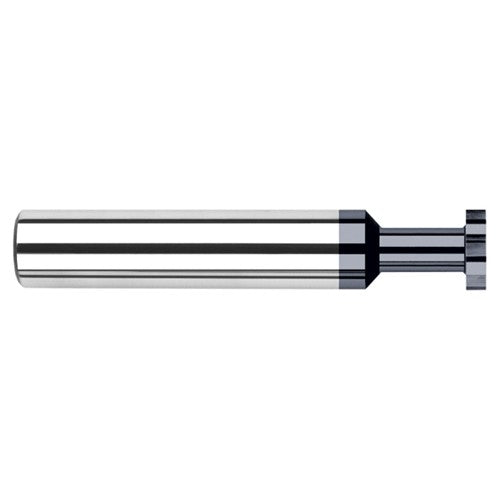0.3125″ (5/16″) Cutter Diameter × 0.1560″ (5/32″) Width × 1.0000″ (1″) Neck Length Carbide Square Standard Keyseat Cutter, 6 Flutes, AlTiN Coated - Exact Industrial Supply