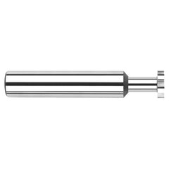 0.5000″ (1/2″) Cutter Diameter × 0.0780″ (5/64″) Width × 0.2500″ (1/4″) Neck Length Carbide Square Deep Keyseat Cutter, 8 Flutes - Exact Industrial Supply