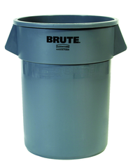 Brute - 55 Gallon Round Container --Â Double-ribbed base - Benchmark Tooling