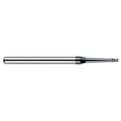 ‎Miniature End Mills - Clearance Cutters - 0.0470″ (3/64″) Cutter Diameter × 0.0710″ Length of Cut × 2° 1.5000″ (1-1/2″) Taper Reach Carbide Square End Mill, 2 Flutes, AlTiN Nano Coated - Exact Industrial Supply