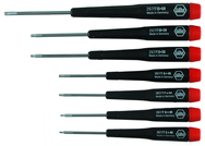 7 Piece - T5; T6; T7; T8 x 40mm; T9; T110x 50mm; T15 x 60mm - Precision Torx Screwdriver Set - Benchmark Tooling