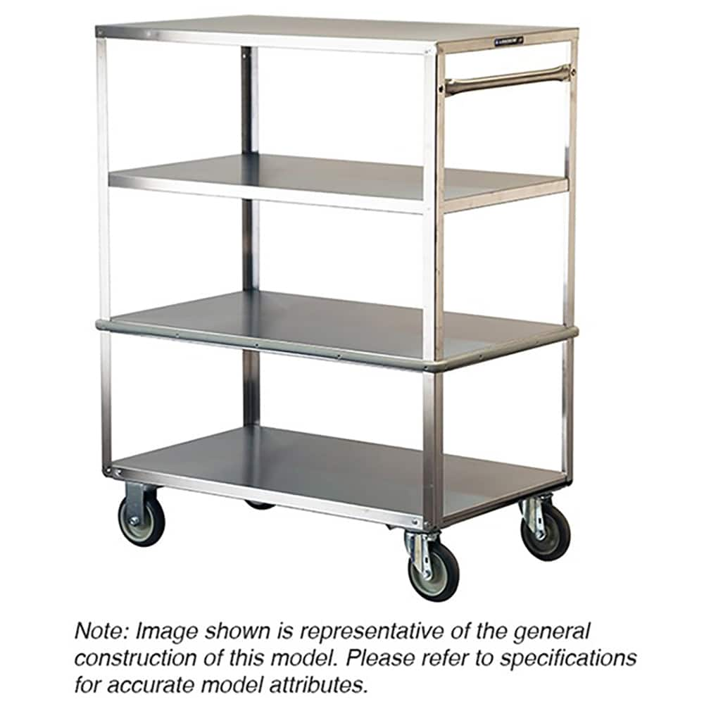 Lakeside - Carts; Type: Utility Cart ; Load Capacity (Lb.): 500.000 ; Number of Slots: 0 ; Number of Shelves: 4 ; Width (Inch): 22-1/4 ; Length (Inch): 36-3/8 - Exact Industrial Supply