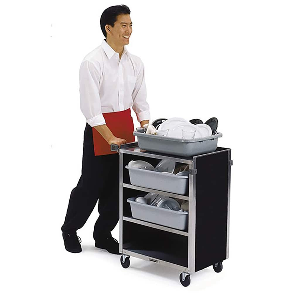 Lakeside - Carts; Type: Utility Cart ; Load Capacity (Lb.): 300.000 ; Number of Slots: 0 ; Number of Shelves: 4 ; Width (Inch): 16-1/2 ; Length (Inch): 27-3/4 - Exact Industrial Supply