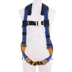 Fall Protection Harnesses: 400 Lb, Single D-Ring Style, Size 2X-Large, For General Industry, Back