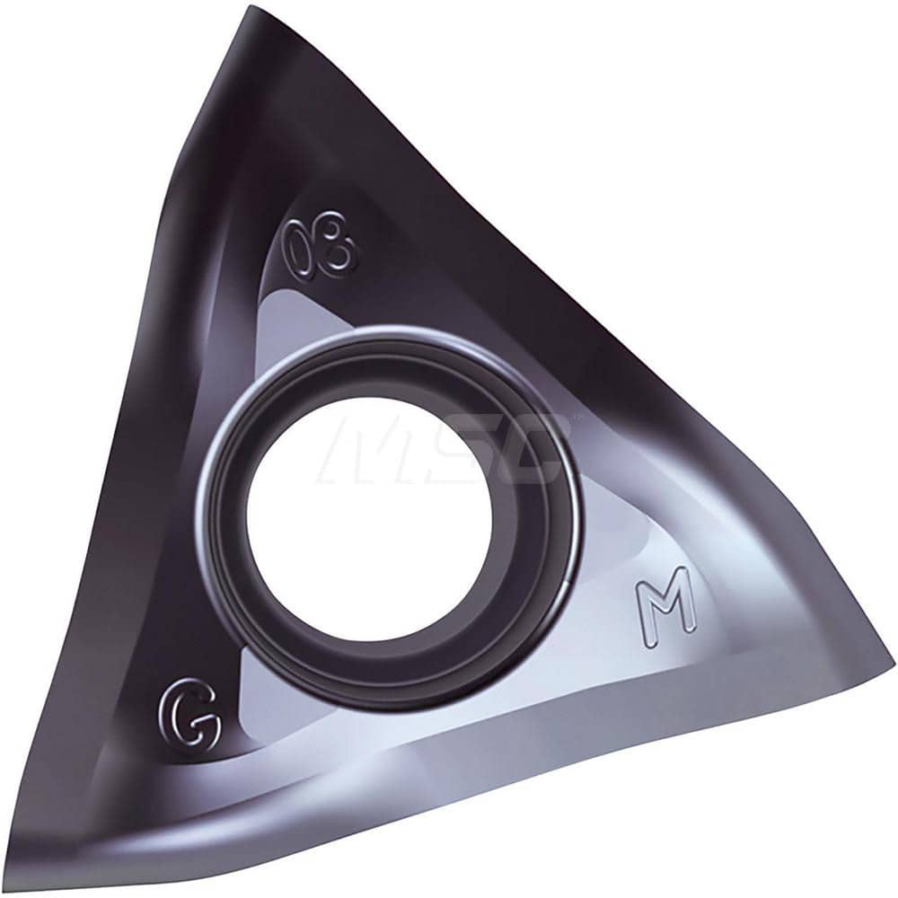 Kyocera TOMT 060504ERGM  PR1535 Grade PVD Carbide, 60 Degree Triangle, Positive Rake Angle, Right-Hand Milling insert for Roughing in (M) Precipitation Hardened Stainless Steel and (P) Free-Cutting Steel