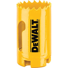 DeWALT - Hole Saws; Saw Diameter (Inch): 1-3/8 ; Cutting Depth (Inch): 1-3/4 ; Saw Material: Bi-Metal ; Cutting Edge Style: Toothed Edge ; Material Application: Metal; Plastic; Wood ; Pipe Size Compatibility (Inch): 1/2 - Exact Industrial Supply