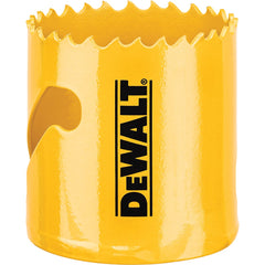 DeWALT - Hole Saws; Saw Diameter (Inch): 2-1/8 ; Cutting Depth (Inch): 1-3/4 ; Saw Material: Bi-Metal ; Cutting Edge Style: Toothed Edge ; Material Application: Metal; Plastic; Wood - Exact Industrial Supply